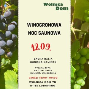 Winogronowa Noc Saunowa